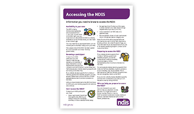 Accessing the NDIS